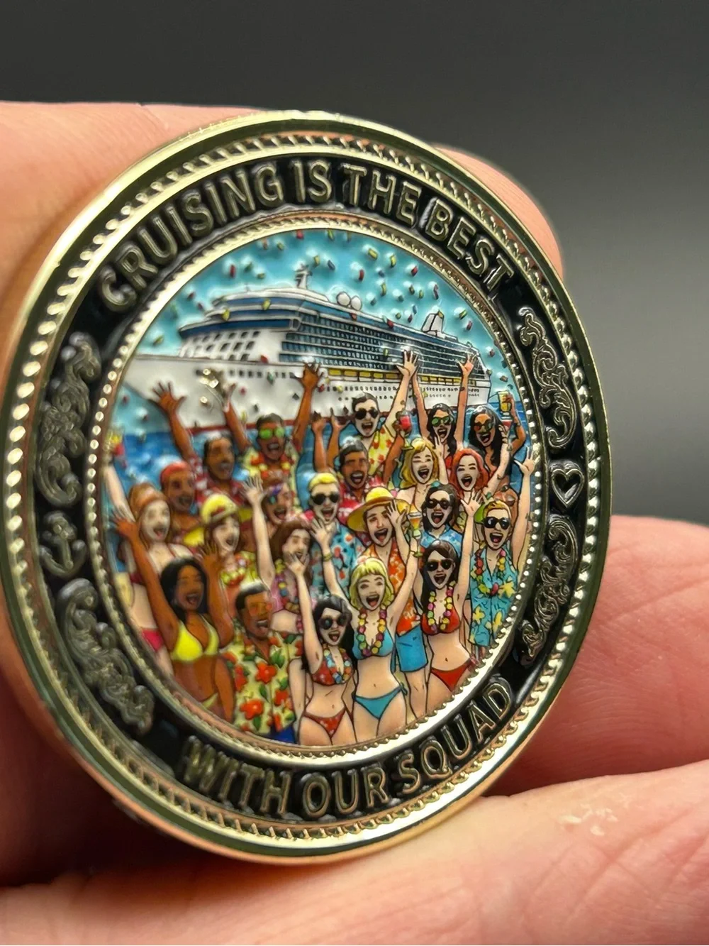 Cruising with our squad gift challenge coin-Cruise Lovers Collection NEW!